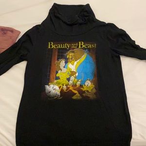 Beauty and the Beast Turtle Neck Long Sleeve Shirt